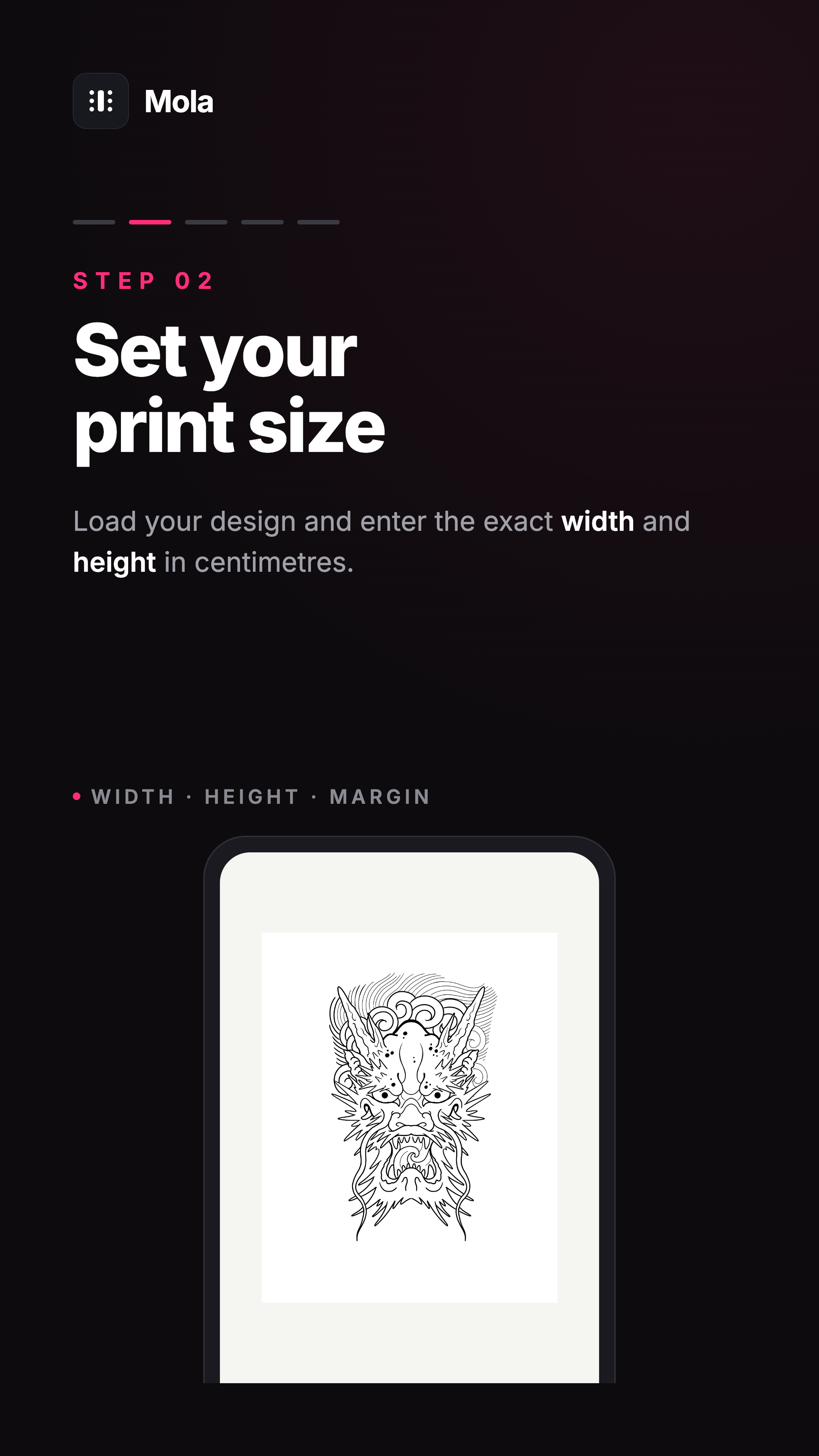 Step 2: Import into Mola — open Mola and load your design straight from Photos